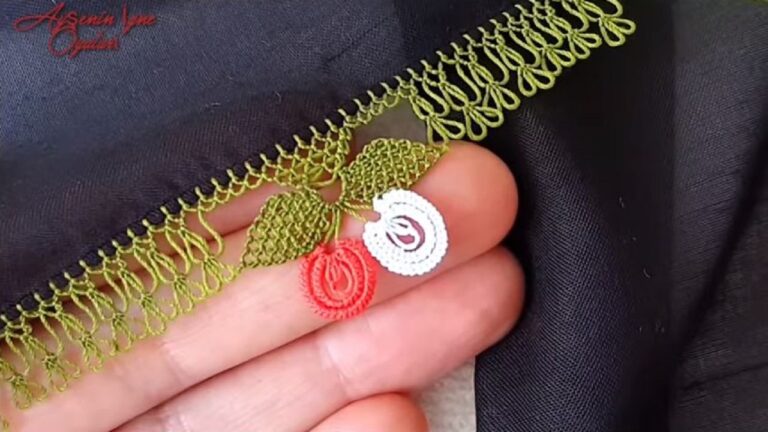 Çeyizlik Yeni Moda İğne Oyası Modeli