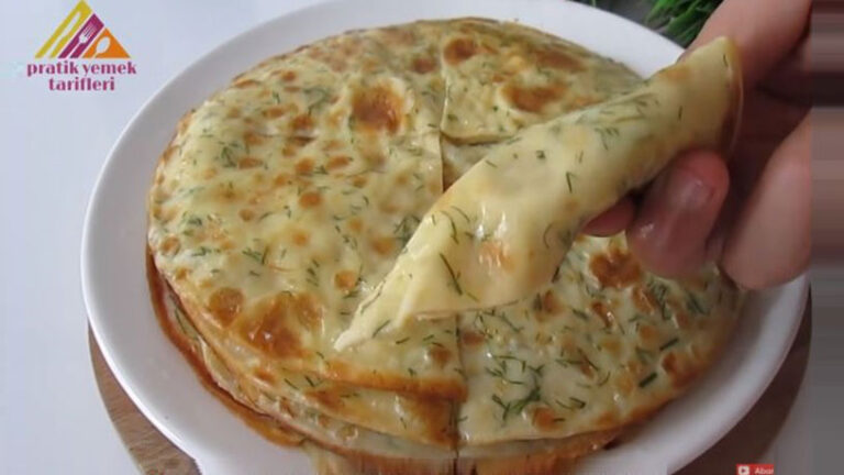 Yumurtalı Bol Lezzetli İkramlık Otlu Krep Tarifi