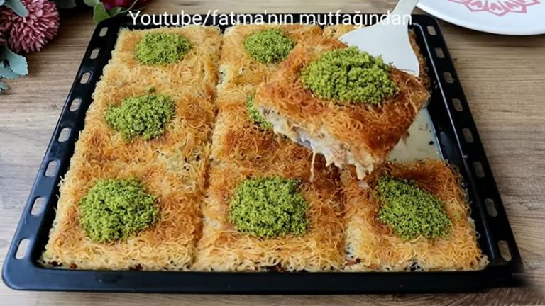 Süt Şerbetli Nefis Basma Kadayıf Tatlısı Tarifi